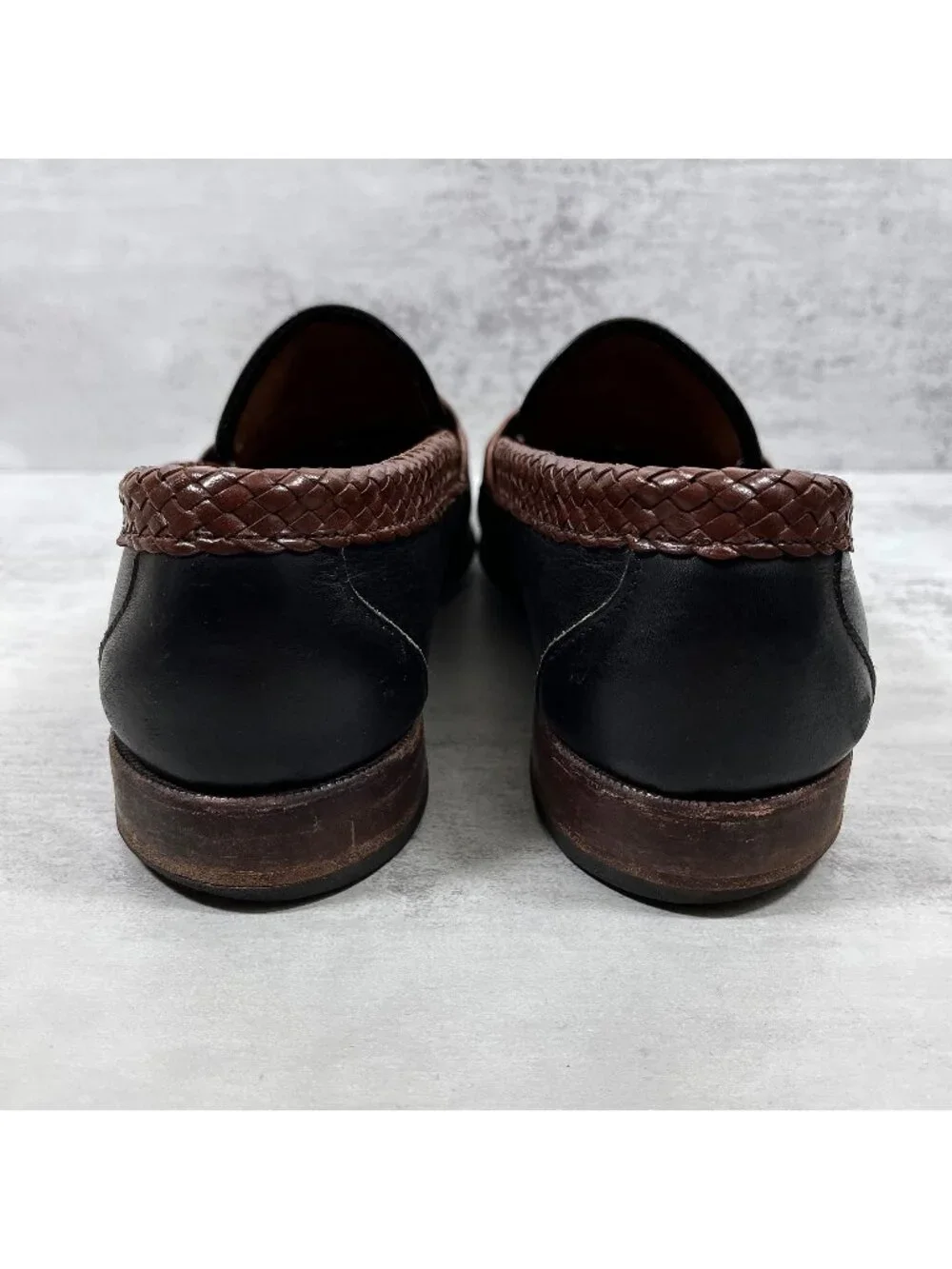 Allen Edmonds Rye NY Braided Penny Loafers - Men's Size 8.5 3E Wide
